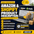 write catchy product discription  for shopify amzon