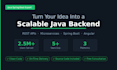 turn your idea into a scalable java backend