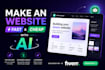 make an website or app with ai