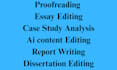 redo,edit,proofread of thesis ,assigned project, essay editing