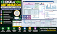 create professional excel dashboard and vba automation