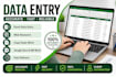 do web research and data collection