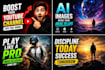 design professinoal youtube thumbnails
