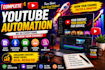 handle full youtube channel automation professionally