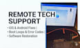 remotely diagnose your software errors and provide tech support