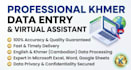 do khmer data entry, virtual assistant and web research