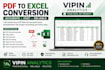 convert PDF to excel or CSV with accurate formatting