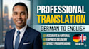 professionally translate german to english and localization