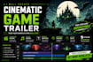 create cinematic game trailer steam gameplay promo game teaser after effect ads