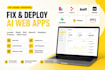fix deploy lovable ai replit ai web app supabase base44 bolt aws cloud firebase