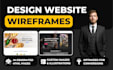 design high fidelity website wireframes in interactive HTML and PDF
