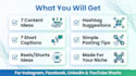 create social media content ideas and captions