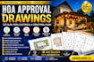create hoa approval, site plan, patio, electrical and structural plans