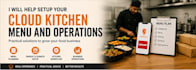 help setup your cloud kitchen menu and operations