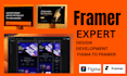 develop framer website, design figma, figma to framer HTML, framer form