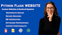 build a custom python flask web app with responsive UI and backend