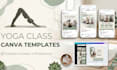 design a canva template for yoga instructors