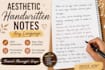 write aesthetic handwritten notes in any language