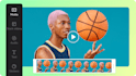 create your basketball season highlight video
