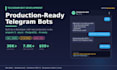 build a custom telegram bot in python with admin and ai