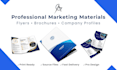design professional flyers, brochures and company profiles