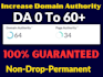 increase semrush domain authority score to 30 plus