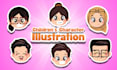 design children cute character illustration