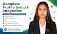 create a professional business profile setup and integration
