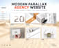 design a modern parallax agency website