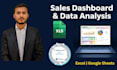 analyze sales data and create excel dashboard for small business