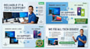 remote IT support and troubleshoot any technical issues