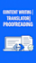 do content writing, proofreading, and translation