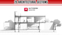 draw 2d autocad building sections and plans