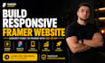 build responsive framer website design, convert figma to framer with SEO setup