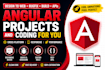 develop angular apps, websites, dashboards, landing pages