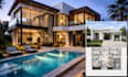 design luxury villa interior, exterior, and realistic 3d render