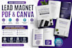create lead magnet pdf canva ebook template guide design workbook