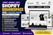 redesign squarespace square website shopify printify printful etsy pod store seo