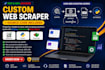 build web scraping bots, python automation scripts scraper
