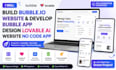 build bubble io website develop bubble app design lovable ai website no code app