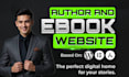 design author website, book author website, ebook website, author landing page