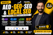 do monthly local SEO with aeo, GEO, and aio for google and ai search results