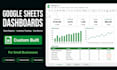 build google sheets dashboards and business trackers