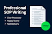 write standard operating procedures and business process documents
