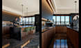 design a modern high end kitchen space and functional layout