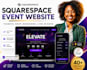 build squarespace event website with rsvp ticket website scheduling wedding