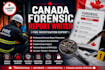 canada forensic report writer fire investigation expert