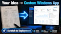 build your custom windows desktop app from scratch