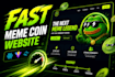 build fast modern meme coin website with react vite
