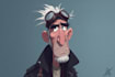 superhero character for comics